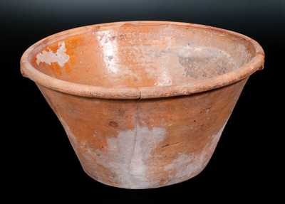 Large-Sized Redware Mixing Bowl