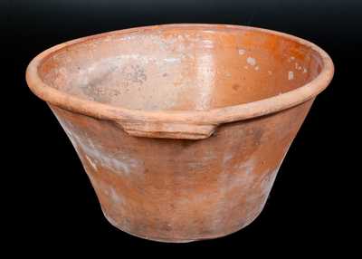 Large-Sized Redware Mixing Bowl