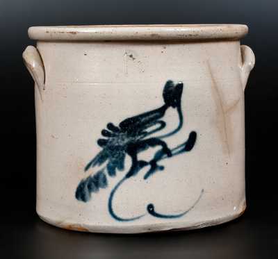 Ellenville or Poughkeepsie, NY Stoneware Bird Crock