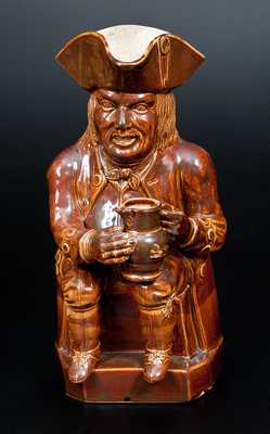 Outstanding Large-Sized Stoneware Toby Pitcher