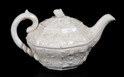 Rare AMERICAN POTTERY CO. / JERSEY CITY, N.J. Molded Earthenware Teapot