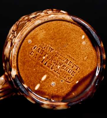 E. & W. BENNETT/CANTON AVENUE/BALTIMORE, Md. Rockingham Toby Mug