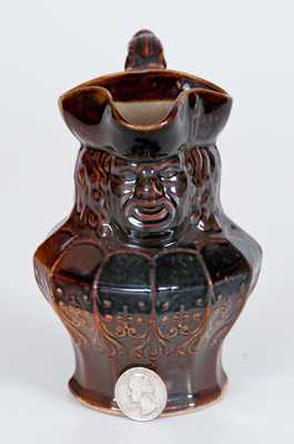 Rare AMERICAN POTTERY CO. / JERSEY CITY, N.J. Rockinghamware Toby Pitcher