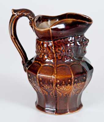 Rare AMERICAN POTTERY CO. / JERSEY CITY, N.J. Rockinghamware Toby Pitcher
