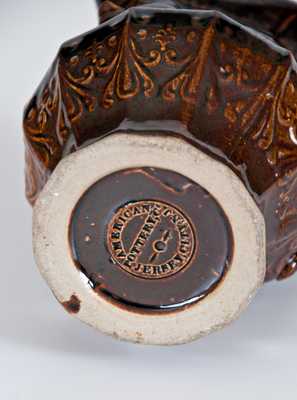 Rare AMERICAN POTTERY CO. / JERSEY CITY, N.J. Rockinghamware Toby Pitcher