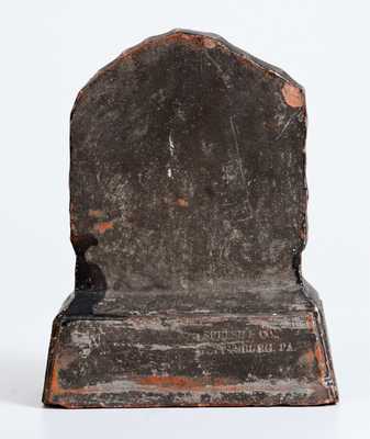 Rare SPEESE & CO. / GETTYSBURG, PA Redware Gettysburg Battlefield Monument for 13th NJ Volunteers