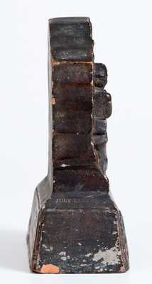 Rare SPEESE & CO. / GETTYSBURG, PA Redware Gettysburg Battlefield Monument for 13th NJ Volunteers