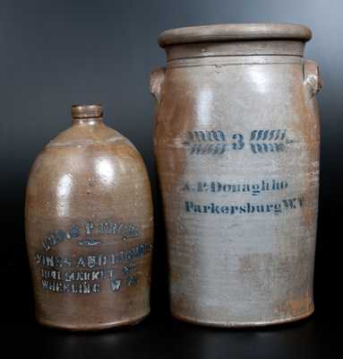 Lot of Two: Pieces of West Virginia Stoneware