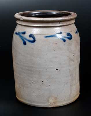 1 Gal. Stoneware Jar with Slip-Trailed Decoration, New Jersey