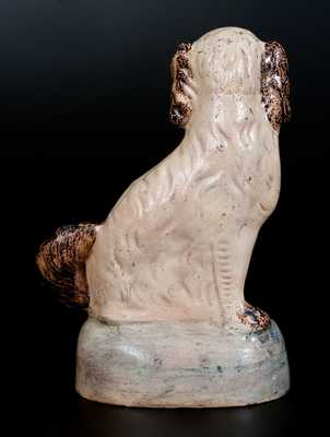 Probably Anna Pottery Manganese-Decorated Salt-Glazed Stoneware Spaniel