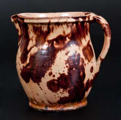 Finely-Glazed Redware Pitcher, American, possibly Maine, second or third quarter 19th century