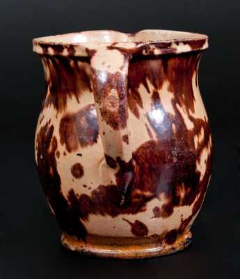 Finely-Glazed Redware Pitcher, American, possibly Maine, second or third quarter 19th century