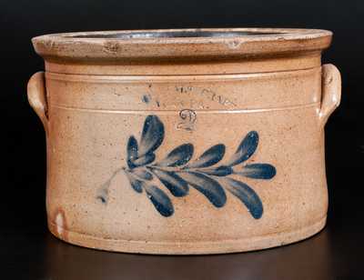 H. B. PFALTZGRAFF / YORK, PA Decorated Stoneware Cake Crock