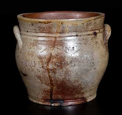 PAUL : CUSHMANS, Albany, New York Stoneware Jar
