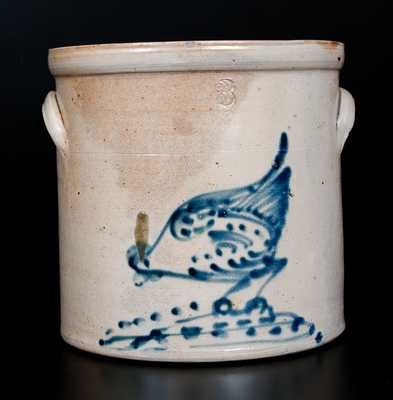 Three-Gallon Stoneware Chicken Crock, att. Brady & Ryan, Ellenville, NY