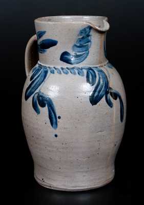 Stoneware Pitcher with Floral Decoration, Baltimore, circa 1850