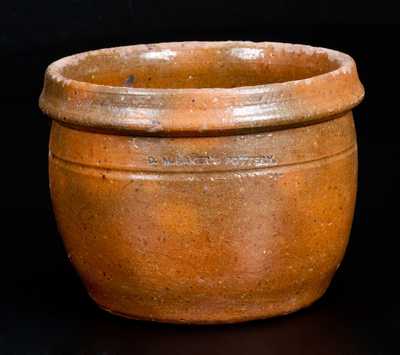 Rare D. M. BAKER'S POTTERY / WAYNESBORO, PA Glazed Redware Jar