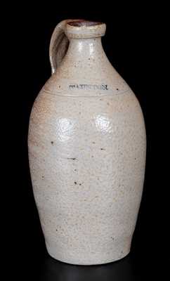 Fine Small-Sized Stoneware Jug Marked TAUNTON, probably J. W. Ingell & Co., circa 1835-1845