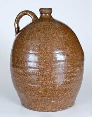 Alkaline-Glazed Stoneware Jug attrib. Edgefield, SC circa 1850