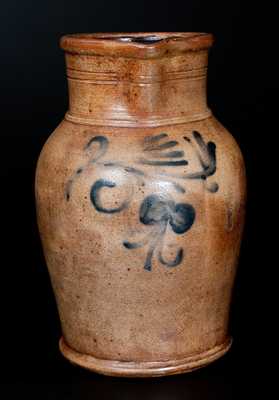 Stoneware Pitcher with Floral Decoration att. Wingender Pottery, Haddonfield, NJ