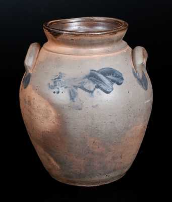 2 Gal. Ovoid Stoneware Jar with Cobalt Decoration
