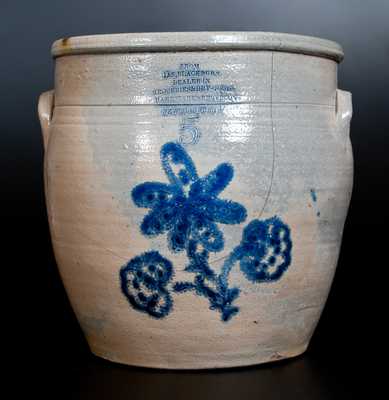 Rare Canadian Stoneware Jar with NEW EDINBURGH Advertising