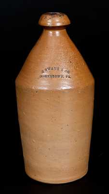 J. SWANK & CO. / JOHNSTOWN, PA Stoneware Bottle