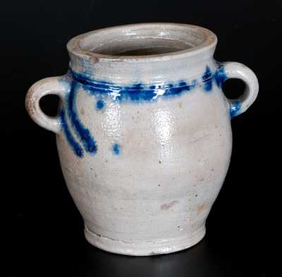 1/2 Gal. Vertical-Handled Stoneware Jar, probably Manhattan, fourth-quarter 18th century