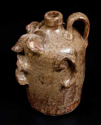 Rare and Important Edgefield, South Carolina, Stoneware Face Jug