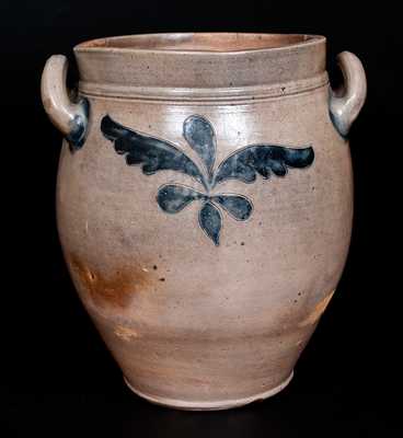C. CROLIUS / MANUFACTURER / MANHATTAN-WELLS / NEW-YORK Incised Stoneware Jar