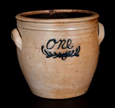 New Jersey Stoneware Crock Dated 1862