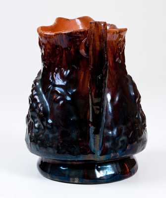 Rare JOHN BELL / WAYNESBORO Redware Hunt Scene Pitcher