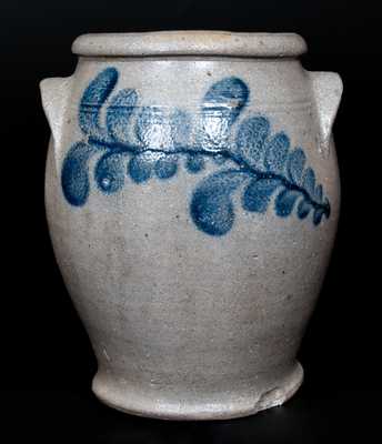 Attrib. John and James Miller, Strasburg, VA, circa 1835 Stoneware Jar