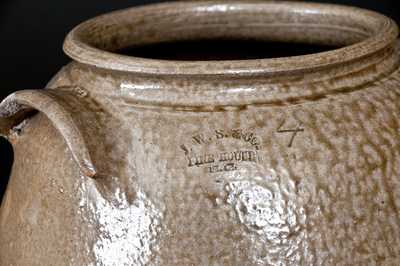 Fine J.W.S. & CO. / PINE HOUSE, / S.C. Stoneware Jar, John W. Seigler, Shaw s Creek, Edgefield District, SC