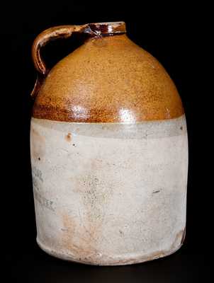 Stoneware Jug with Dangerfield, Texas Saloon Advertising, circa 1900.