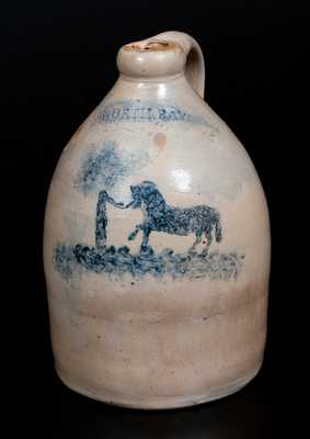 NORTH BAY (John Waelde, North Bay, NY) Stoneware Horse Jug