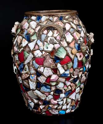 Large-Sized Stoneware Memory Jar, probably Indiana origin
