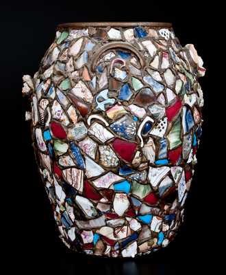 Large-Sized Stoneware Memory Jar, probably Indiana origin