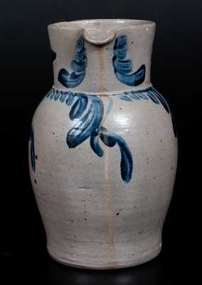 Stoneware Pitcher with Floral Decoration, Baltimore, circa 1850