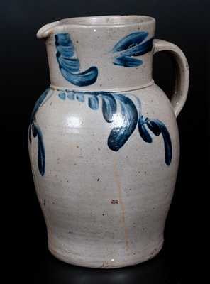 Stoneware Pitcher with Floral Decoration, Baltimore, circa 1850