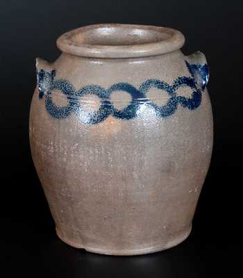 H. C. SMITH / ALEXA. / DC Stoneware Jar with Floral Decoration