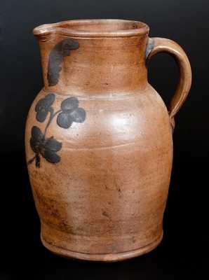 2 Gal. Baltimore Stoneware Pitcher w/ Floral Decoration