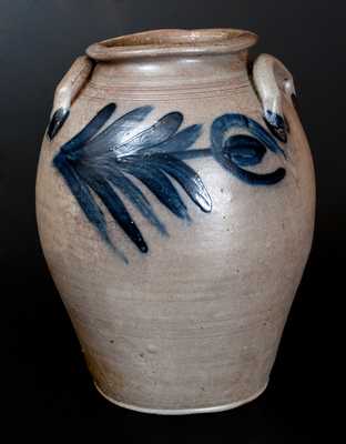 Four-Gallon James River Virginia Stoneware Jar, attrib. Schermerhorn