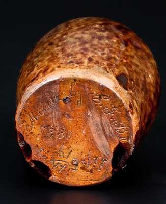 Outstanding "Made by C. F. Bell / Sept 19th 1884" JOHN BELL / WAYNESBORO Redware Jug