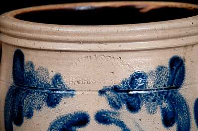 Rare T. H. WILLSON & CO. / HARRISBURG, PA Stoneware Jar with Floral Decoration