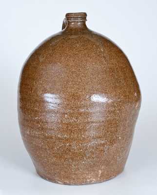 Alkaline-Glazed Stoneware Jug attrib. Edgefield, SC circa 1850