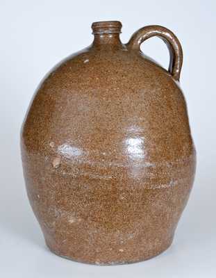 Alkaline-Glazed Stoneware Jug attrib. Edgefield, SC circa 1850