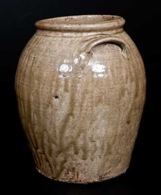 Stoneware Alkaline-Glazed Stoneware Jar att. Edgefield District, SC, circa 1840