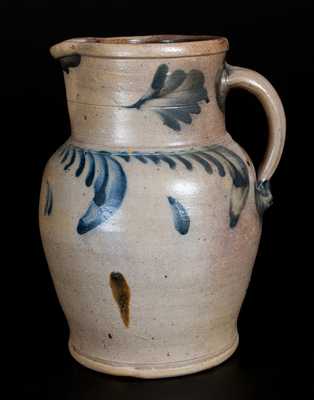 1 1/2 Gal. Stoneware Pitcher att. Richard Remmey, Philadelphia, PA, circa 1880