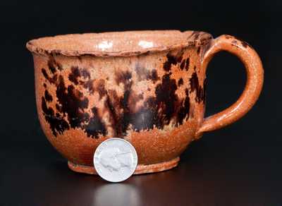 Maine Redware Cup, circa 1820-40